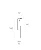 SOVIL 25/06 Cable Holder Stake for Outdoor Spotlights