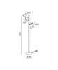GEA LUCE GPI20 LED floor lamp 3 colors