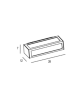 PROMOLUCE Aster B 7271B/WH Outdoor Wall Lamp 4 Colors E27