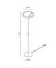 GEA LUCE CRISEIDE PT LED Floor Lamp 5 Colors