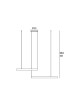 PROMOLUCE Game Bis S80 + S100 WH Lampada a Sospensione a LED