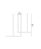 PROMOLUCE Game Bis S100 + S120 WH Lampada a Sospensione a LED
