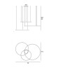 PROMOLUCE Game Tris S80 + S100 + S120 WH LED Pendant Lamp
