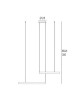 PROMOLUCE Game Bis S60 + S80 WH Lampada a Sospensione a LED