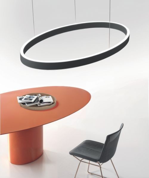 GEA LUCE Criseide S/1G Ovale Lampada a Sospensione a LED 3 Colori