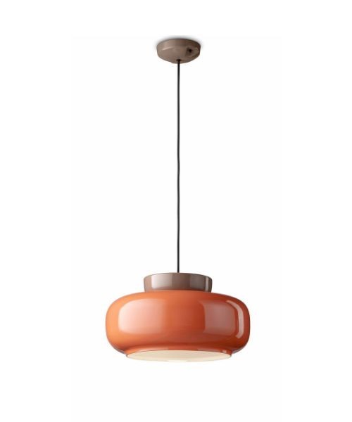 FERROLUCE Maracanà C2741\D  Ceramic and glass Pendant lamp  2 colors