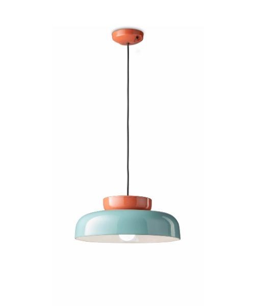 FERROLUCE Maracanà C2745\D Lampada a sospensione ceramica 5 varianti