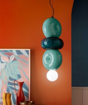 Ferroluce bumbum C2762 suspension lamp 3 ceramic elements