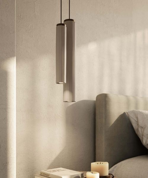 IL FANALE Dune 299.01 Lampada a sospensione d. 8cm in ceramica e ottone