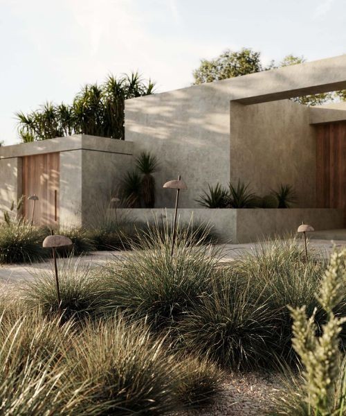 IL FANALE Pantarhei 331.10 Paletto da esterno h 60cm in ottone e terracotta