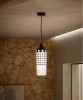 IL FANALE La Spazio 332.01 iron and glass pendant lamp with chain