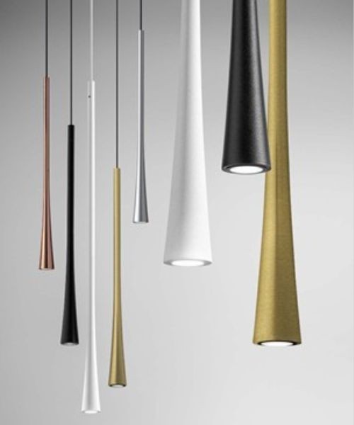 GEA LUCE Dafne S/G Lampada a Sospensione Singola LED 5 colori