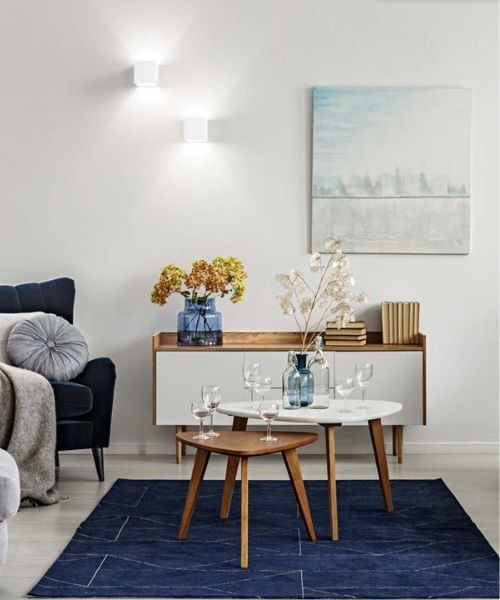 ISYLUCE Gypsos 848 Lampada da parete cubo in gesso tinteggiabile