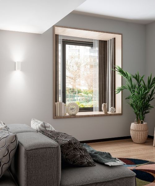 ISYLUCE Gypsos 855 Lampada da parete prisma in gesso tinteggiabile