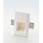 ISYLUCE Gypsos 822 Lampada da parete segnapasso in gesso  da incasso