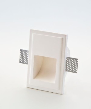 ISYLUCE Gypsos 822 Lampada da parete segnapasso in gesso  da incasso