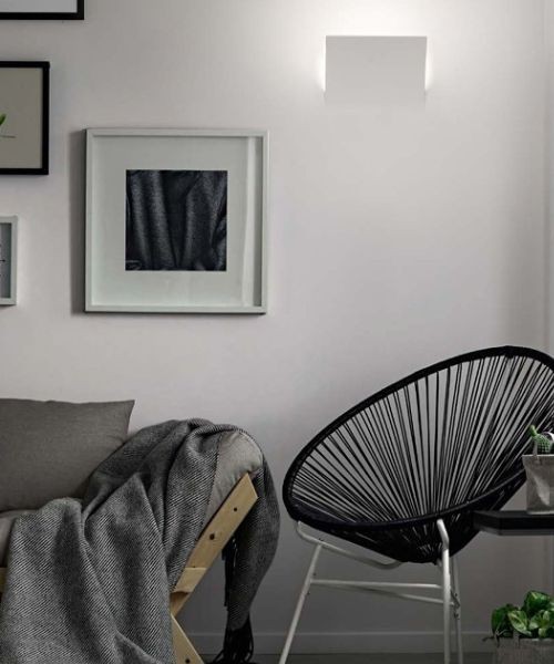 ISYLUCE Gypsos 845 Lampada da parete in gesso da incasso