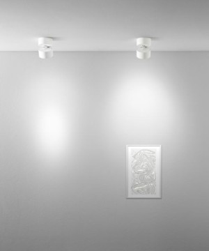 ISYLUCE Focus 80 Lampada da parete/soffitto orientabile in alluminio 2 colori