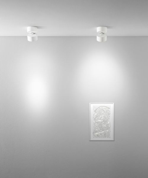 ISYLUCE Focus 80 Adjustable optic ceiling/wall aluminium lamp 2 colors