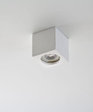 ISYLUCE Gypsos 820 paintable gypsium cubic ceiling lamp