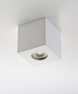 ISYLUCE Gypsos 821 paintable gypsium cubic ceiling lamp