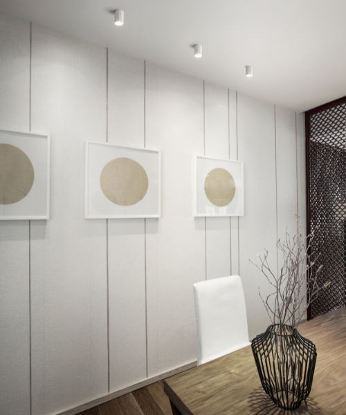 ISYLUCE Gypsos 852 Lampada da soffitto cilindrica in gesso tinteggiabile