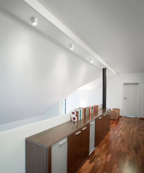 ISYLUCE Gypsos 853 paintable gypsium prismatic ceiling lamp