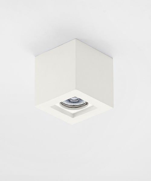 ISYLUCE Gypsos 825 Lampada da soffitto cubica in gesso tinteggiabile