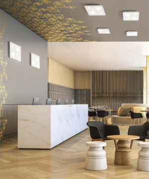 AFFRALUX Checker board 402 Lampada da parete/soffitto in alluminio 2 colori