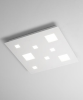 AFFRALUX Checker board 406 ceiling/wall aluminium lamp 2 colors