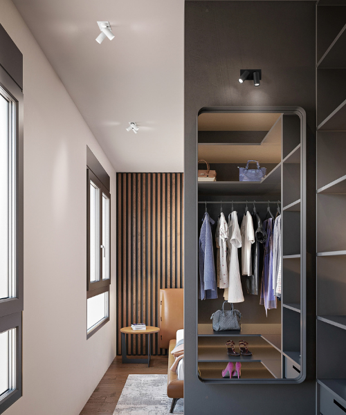 ISYLUCE Focus 798 Adjustable telescopic recessed LED ceiling spotligh 2 colors