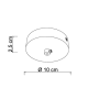 SIKREA BASE/1LE 1-light rosette for suspension lamps with 220v lamp holders