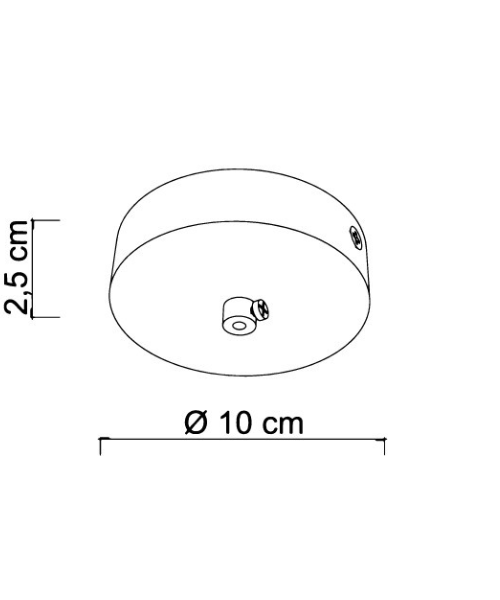 SIKREA BASE/1LE 1-light rosette for suspension lamps with 220v lamp holders
