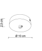 SIKREA BASE/1LE 1-light rosette for suspension lamps with 220v lamp holders