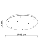 SIKREA BASE/9L 9-light ceiling rose for suspension lamps with 220v lamp holders