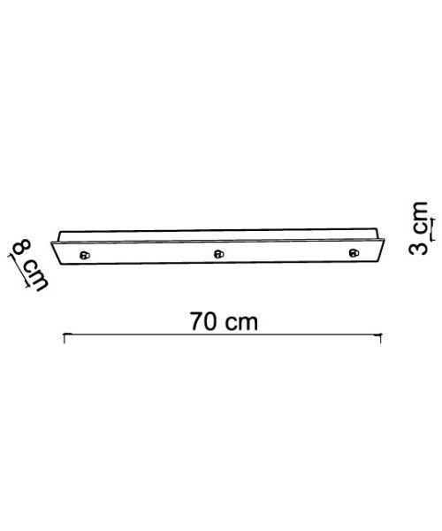 SIKREA BASE/3RE 3-light ceiling rose for suspension lamps with 220v  lamp holders