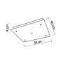 SIKREA BASE/5RE 5-light ceiling rose for suspension lamps with 220v lamp holders