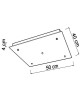 SIKREA BASE/5RE 5-light ceiling rose for suspension lamps with 220v lamp holders