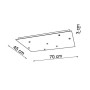 SIKREA BASE/7RE Rosone 7 punti luce per Sospensioni con portalampade a 220v