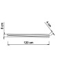 SIKREA BASE/120RE Sistema lineare per Sospensioni con portalampade a 220v