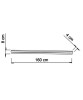SIKREA BASE/160RE Linear suspension system with 220v lamp holders