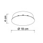 SIKREA BASE/3-12R Customizable base for suspensions with 220v lamp holders