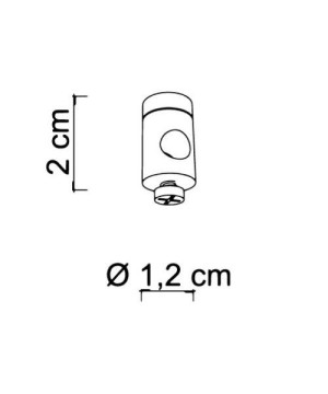 SIKREA NOTTOLINO/P Small decentralizing cable clip for suspensions