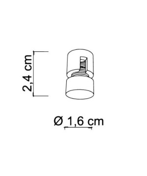 SIKREA NOTTOLINO/G Large decentralizing cable clip for suspensions