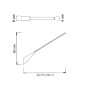SIKREA MULTI/A Wall base for pendant lamps with 220V lamp holder