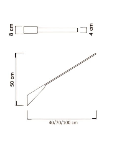 SIKREA MULTI/A Base a parete per Sospensioni con portalampade a 220v