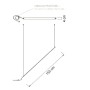 SIKREA MULTI/P Suspended floor base for pendant lamps with 220V lamp holder