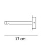 SIKREA APPLIQUE Base a muro per Sospensioni con portalampade a 220v