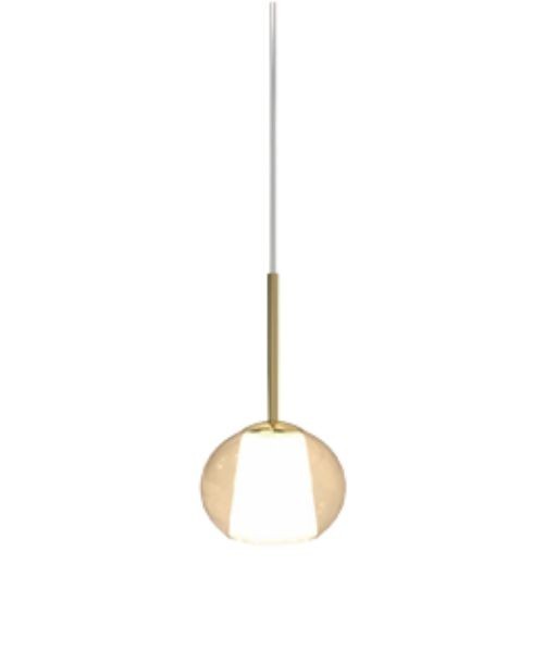 SIKREA EMY/MINI Lampada a sospensione singola in vetro e metallo diametro 10cm