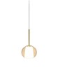SIKREA EMY/MINI Lampada a sospensione singola in vetro e metallo diametro 10cm